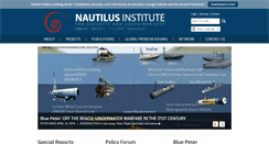 Desktop Screenshot of nautilus.org