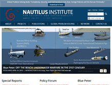 Tablet Screenshot of nautilus.org