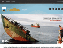 Tablet Screenshot of nautilus.cl