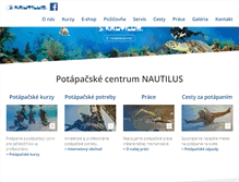 Tablet Screenshot of nautilus.sk
